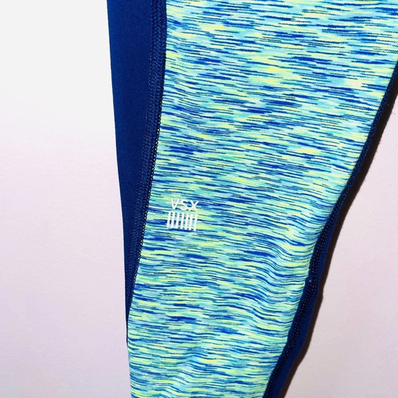 Victoria’s Secret VSX Blue Space-dye Mid-rise Knockout Leggings Xsmall Women’s - Picture 8 of 11